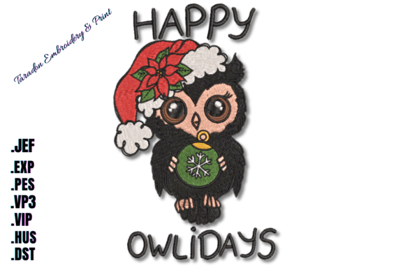 Happy Owlidays Embroidery Design Review